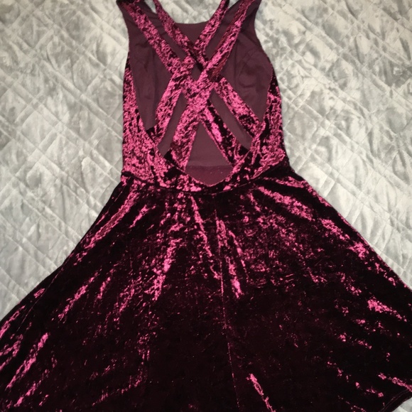 NWOT Altar'd State Granoble Velvet Dress - Picture 5 of 6